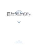 CTRI Exam Study Guide Complete Clinical Trials Research Investigator Questions and Answers