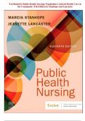 Test Bank for Public Health Nursing&colon; Population-Centered Health Care in&NewLine;the Community 11th Edition by Stanhope and Lancaster