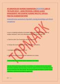 ATI GERONTOLOGY NURSING EXAMINATION &lpar;2025&sol;2026&rpar; CARE OF &NewLine;THE OLDER ADULT &ndash; AGING PROCESSES&comma; CHRONIC ILLNESS &NewLine;MANAGEMENT&comma; AND GERIATRIC NURSING PRACTICE &vert;OFFICIAL &NewLine;PRACTICE EXAMINATION PAPER  &NewLine;Comprehensive assessment of geriatric nursing knowledge and
