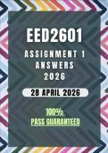 EED2601 Assignment 1 2026 Memo &vert; Due Date 28 April 2026