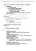 Economie Hoofdstuk 3&comma; Economische Theorie&euml;n&comma; Arteveldehogeschool&comma; 2025&sol;26
