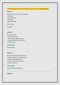 Child Development Associate &lpar;CDA&rpar; Exam Questions and Correct Answers