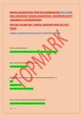 DENTAL RADIOGRAPHY PRACTICE EXAMINATION &lpar;2025&sol;2026&rpar; &NewLine;ORAL RADIOLOGY &vert;IMAGE ACQUISITION &vert; RADIATION SAFETY &NewLine;&vert;DIAGNOSTIC INTERPRETATION &NewLine;OFFICIAL TECHNICIAN &sol; DENTAL ASSISTANT PRACTICE TEST &NewLine;PAPER &NewLine;CLINICAL RADIOGRAPHY SKILLS & SAFETY COMPETENCY REVIEW