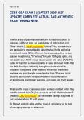 CEBS GBA EXAM 3 &vert; &lbrace;LATEST 2026&sol; 2027 &NewLine;UPDATE&rcub; COMPLETE ACTUAL AND AUTHENTIC &NewLine;EXAM &vert; BRAND NEW&excl; 