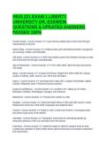 HIUS 221 EXAM 1 LIBERTY UNIVERSITY DR&period; ESSWEIN QUESTIONS & UPDATED ANSWERS PASSED 100&percnt;