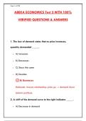 ABEKA ECONOMICS TEST 2 &ndash; 100 ACTUAL EXAM QUESTIONS & CORRECT ANSWERS WITH RATIONALES &vert; COMPLETE STUDY GUIDE FOR HIGH SCHOOL & COLLEGE