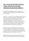NETA 3 EXAM 2026 NETWORK ELECTRICAL &NewLine;TESTING ASSOCIATION TEST PAPER &NewLine;QUESTIONS AND SOLUTIONS GRADED A&plus;