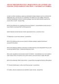 APK 6167 MIDTERM PRACTICE &vert; 300 QUESTIONS AND ANSWERS &vert; 2026 UPDATED &vert; WITH COMPLETE SOLUTIONS - UNIVERSITY OF FLORIDA&period;&NewLine;