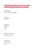 PMHS Exam &lpar;Pediatric Primary Care Mental&NewLine;Health Specialist&rpar; Questions and Answers