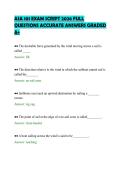 ASA 101 EXAM SCRIPT 2026 FULL&NewLine;QUESTIONS ACCURATE ANSWERS GRADED&NewLine;A&plus;