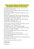 CSLB B License General Contractor Exam 330 Questions with 100&percnt; Correct Answers
