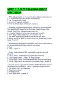 NURS 315 2026 EXAM Q&A GUIDE&NewLine;GRADED A&plus;