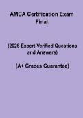 AMCA Certification Exam &ndash; Study Guide & Practice Questions PDF