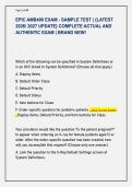 EPIC AMB400 EXAM - SAMPLE TEST &vert; &lbrace;LATEST &NewLine;2026&sol; 2027 UPDATE&rcub; COMPLETE ACTUAL AND &NewLine;AUTHENTIC EXAM &vert; BRAND NEW&excl;