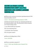 ASU BIO 340 EXAM 3 ACTUAL&NewLine;EXAMINATION SCRIPT 2026 FULL&NewLine;QUESTIONS AND CORRECT ANSWERS&NewLine;VERIFIED PASS