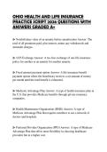 OHIO PHYSICAL THERAPY&NewLine;JURISPRUDENCE FINAL STUDY GUIDE&NewLine;2026 QUESTIONS WITH ANSWERS GRADED&NewLine;A&plus;