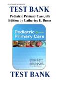 A Complete Test Bank for Pediatric Primary Care&comma; 6th Edition by Dawn Lee Garzon Maaks&comma; &NewLine;Catherine E&period; Burns &comma; Ardys M&period; Dunn 