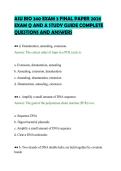 ASU BIO 340 EXAM 3 FINAL PAPER 2026&NewLine;EXAM Q AND A STUDY GUIDE COMPLETE&NewLine;QUESTIONS AND ANSWERS&NewLine;