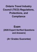 Ontario Travel Industry Council &lpar;TICO&rpar; &ndash; Regulations&comma; Protections & Compliance Study Guide PDF