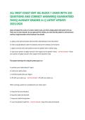 ALL WEST COAST EMT JBL BLOCK 1 EXAM WITH 250 &NewLine;QUESTIONS AND CORRECT ANSWERS&vert;&vert; GUARANTEED &NewLine;PASS&vert;&vert; ALREADY GRADED A&plus;&vert;&vert; LATEST UPDATE &NewLine;2025&sol;2026 