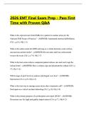 2026 EMT Final Exam Prep &ndash; Pass First Time with Proven Q&A