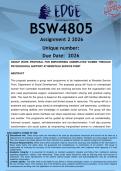 BSW4805 Assignment 2 &lpar;ANSWERS&rpar; 2026 - DISTINCTION GUARANTEED 