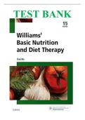 test bank for  Food&comma; Nutrition&comma; and Health &NewLine;Nix&colon; Williams' Basic Nutrition and Diet Therapy&comma; 16th Edition