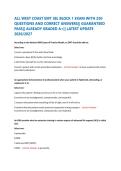 ALL WEST COAST EMT JBL BLOCK 1 EXAM WITH 250 &NewLine;QUESTIONS AND CORRECT ANSWERS&vert;&vert; GUARANTEED &NewLine;PASS&vert;&vert; ALREADY GRADED A&plus;&vert;&vert; LATEST UPDATE &NewLine;2026&sol;2027 