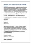  CWV 101 &ndash; Final Exam Questions with Complete Solutions
