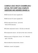 COMPLEX ADULT HEALTH CHAMBERLAIN 2&NewLine;ACTUAL TEST SCRIPT 2026 COMPLETE&NewLine;QUESTIONS AND ANSWERS GRADED A&plus;