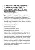COMPLEX ADULT HEALTH CHAMBERLAIN 2&NewLine;COMPREHENSIVE STUDY GUIDE 2026&NewLine;PRACTICE QUESTIONS AND ACCURATE&NewLine;ANSWERS GRADED A&plus;&NewLine;