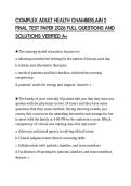 COMPLEX ADULT HEALTH CHAMBERLAIN 2&NewLine;FINAL TEST PAPER 2026 FULL QUESTIONS AND&NewLine;SOLUTIONS VERIFIED A&plus;
