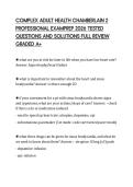 COMPLEX ADULT HEALTH CHAMBERLAIN 2&NewLine;PROFESSIONAL EXAMPREP 2026 TESTED&NewLine;QUESTIONS AND SOLUTIONS FULL REVIEW&NewLine;GRADED A&plus;&NewLine;