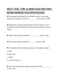 NICET LEVEL 2 FIRE ALARMS EXAM 2026 FINAL &NewLine;REVIEW BUNDLED SOLUTION PACKAGE