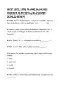 NICET LEVEL 2 FIRE ALARMS EXAM 2026 &NewLine;PRACTICE QUESTIONS AND ANSWERS &NewLine;DETAILED REVIEW 
