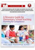 Instructor&rsquo;s Manual & Test Bank for A Resource Guide for Elementary School Teaching&colon; Planning for Competence 7th Edition by Roberts&comma; Kellough & Moore &vert; Verified &vert; 2026&NewLine;
