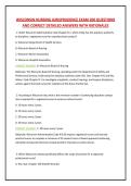 WISCONSIN NURSING JURISPRUDENCE EXAM 200 QUESTIONS &NewLine;AND CORRECT DETAILED ANSWERS WITH RATIONALES 