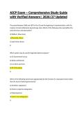 AICP Exam &ndash; Comprehensive Study Guide with Verified Answers&vert; 2026&sol;27 Updated