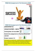 MSE2183 Assignment 2 Full Solutions 2026