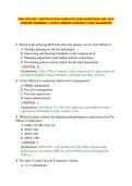 FIRE OFFICER I CERTIFICATION COMPLETE EXAM QUESTIONS AND 100&percnt; VERIFIED ANSWERS &vert; LATEST VERSION 2026&sol;2027&vert; PASS GUARANTEE&NewLine;&NewLine;&NewLine;