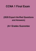 CCNA 1 Final Exam &lpar;Introduction to Networks&rpar; &ndash; Study Guide & Practice Questions PDF