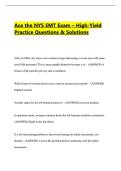 Ultimate NYS EMT Exam Prep Bundle &ndash; Practice Questions&comma; Tests & Verified Answers