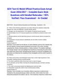 SEVI Test &num;2 Welsh Official Practice Exam Actual Exam 2026&sol;2027 &ndash; Complete Exam-Style Questions with Detailed Rationales &vert; 100&percnt; Verified &vert; Pass Guaranteed &ndash; A&plus; Graded