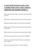 NJ STATE BOARD ESTHETICS EXAM 2 2026 &NewLine;LICENSING BOARD STUDY GUIDE COMPLETE &NewLine;QUESTIONS AND ANSWERS GRADED A&plus;