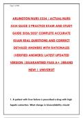 NURS 5334 PHARMACOLOGY EXAM &ndash; 300 ACTUAL PRACTICE QUESTIONS WITH CORRECT ANSWERS & RATIONALES