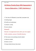 ART HISTORY EXAM &ndash; 300 REALISTIC PRACTICE QUESTIONS WITH ANSWERS & RATIONALES