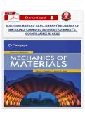 Solutions Manual for Mechanics of Materials&comma; Enhanced 9th Edition &ndash; Barry J&period; Goodno & James M&period; Gere &lpar;All Chapters&comma; Verified&rpar;