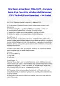 QCM Exam Actual Exam 2026&sol;2027 &ndash; Complete Exam-Style Questions with Detailed Rationales &vert; 100&percnt; Verified &vert; Pass Guaranteed &ndash; A&plus; Graded