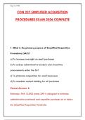 CON 237 SIMPLIFIED ACQUISITION PROCEDURES EXAM &ndash; 300&plus; REALISTIC PRACTICE QUESTIONS WITH CORRECT ANSWERS & DETAILED RATIONALES