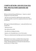COMPTIA NETWORK&plus; &lpar;N10-009&rpar; EXAM 2026&NewLine;FINAL PRACTICE PAPER QUESTIONS AND&NewLine;ANSWERS